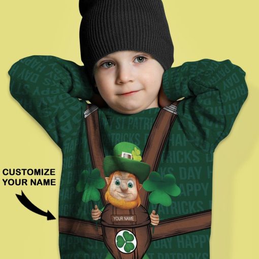 9Heritages Baby Leprechaun Custom Name T-Shirts Hoodies Apparel