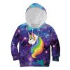 9Heritages Cat Unicorn In Galaxy Custom Hoodies T-shirt Apparel