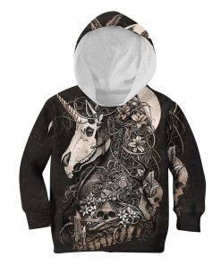 9Heritages Cool Skull Unicorn Custom Hoodies T-shirt Apparel