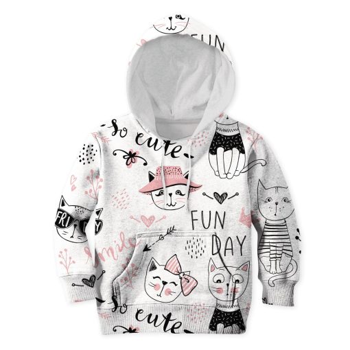 9Heritages Cute Cat In Fun Day Custom Hoodies T-shirt Apparel