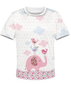 9Heritages CUTE ELEPHANT Kid Custom Hoodies T-shirt Apparel