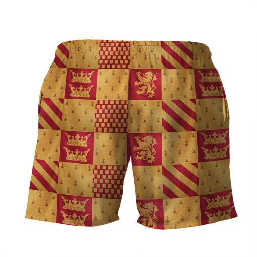 9Heritages 3D H.P Gryffindor House Custom Men Short