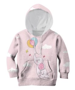 9Heritages Elephant And Balloons Custom Hoodies T-shirt Apparel