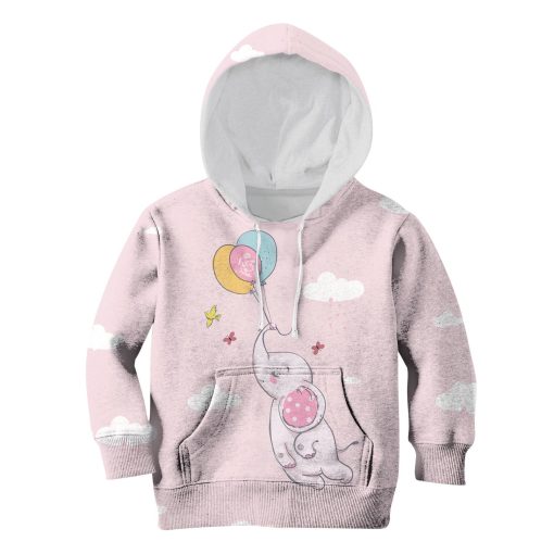 9Heritages Elephant And Balloons Custom Hoodies T-shirt Apparel