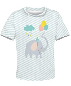 9Heritages Elephant with balloon Kid Custom Hoodies T-shirt Apparel