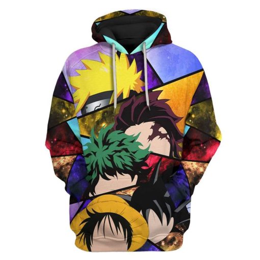 9Heritages 3D Anime Heroes Custom Hoodie Apparel