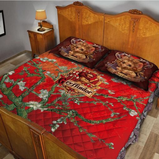 9Heritages 3D H.P Gryffindor Quilt Set