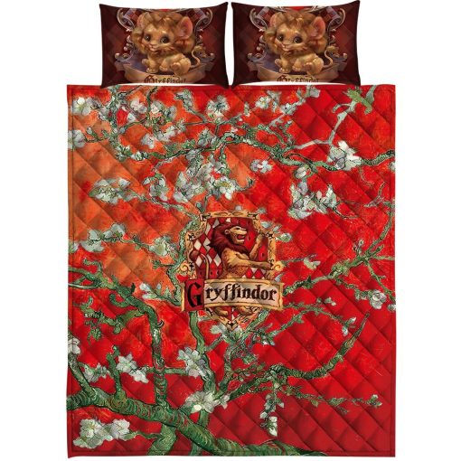 9Heritages 3D H.P Gryffindor Quilt Set