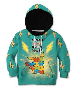 9Heritages 3D Kid Autism Is My Super Power Custom T-Shirts Hoodie Apparel