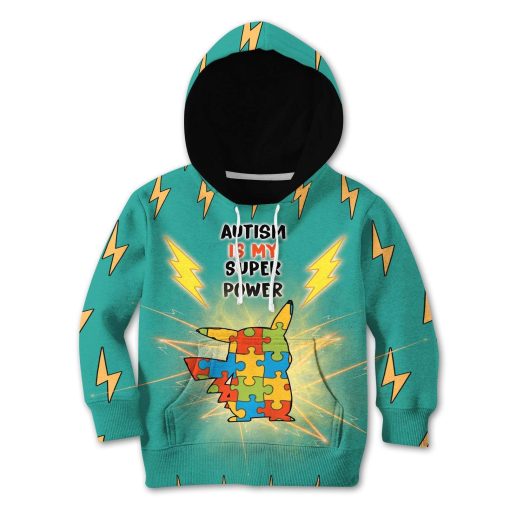 9Heritages 3D Kid Autism Is My Super Power Custom T-Shirts Hoodie Apparel