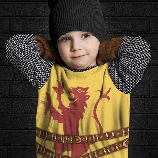 9Heritages 3D Kid Cosplay Robert The Bruce Fleece Hoodie Apparel