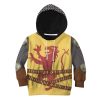 9Heritages 3D Kid Cosplay Robert The Bruce Fleece Hoodie Apparel