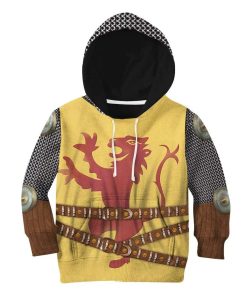 9Heritages 3D Kid Cosplay Robert The Bruce Fleece Hoodie Apparel