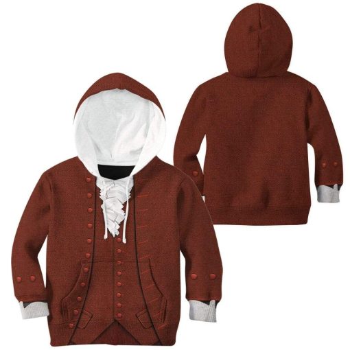 9Heritages 3D Kid Hoodie Custom Benjamin Franklin Apparel