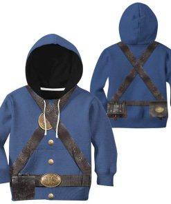 9Heritages 3D Kid US Civil War Union Infantry Uniform Hoodie Apparel