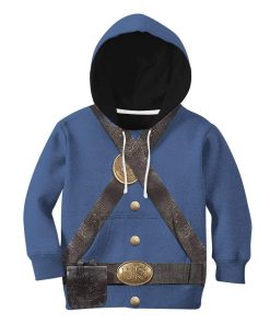 9Heritages 3D Kid US Civil War Union Infantry Uniform Hoodie Apparel