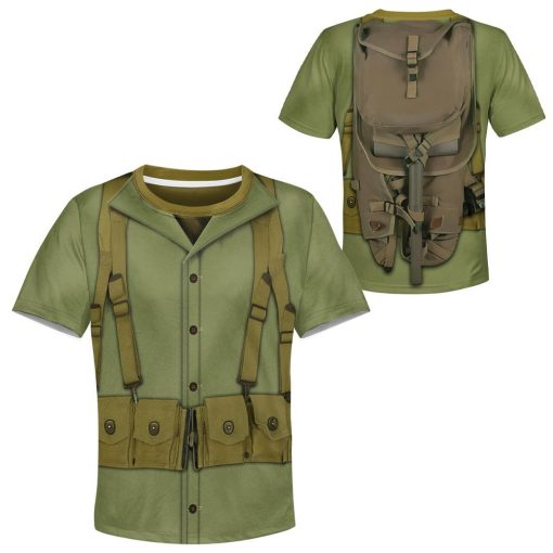 9Heritages 3D Kid WW2 Soldier Uniform Custom Tshirt Hoodie Apparel