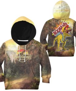 9Heritages 3D Kiddosaurus Wild Zone Custom Kid Hoodie Apparel