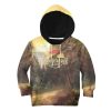 9Heritages 3D Kiddosaurus Wild Zone Custom Kid Hoodie Apparel