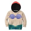 9Heritages 3D Kids Ariel Mermaid Custom Tshirt Hoodie Appreal