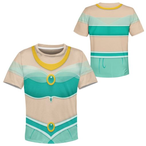 9Heritages 3D Kids Jasmine Princess Custom Tshirt Hoodie Appreal