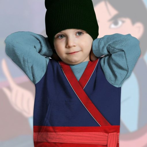 9Heritages 3D Kids Mulan Princess Custom Tshirt Hoodie Appreal