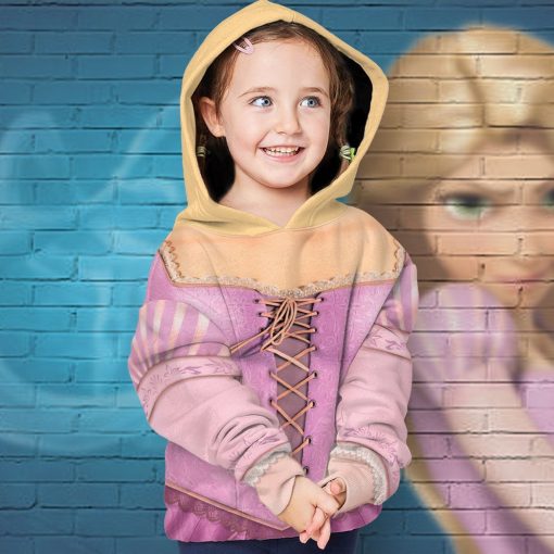 9Heritages 3D Kids Rapunzel Princess Custom Tshirt Hoodie Appreal