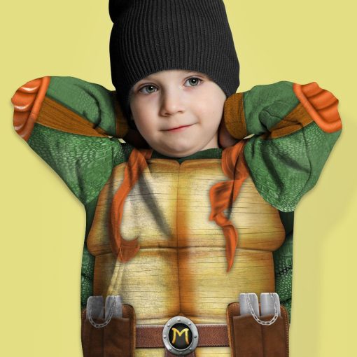 9Heritages 3D Michelangelo TMNT Mike Mikey Cosplay Custom Kids