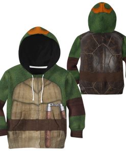 9Heritages 3D Michelangelo TMNT Mike Mikey Cosplay Custom Tshirt Hoodie Apparel Kids