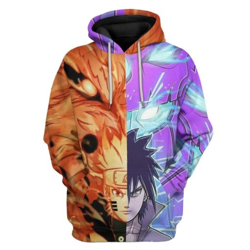 9Heritages 3D Naruto And Sasuke Custom Hoodie Apparel