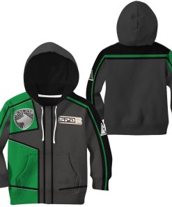 9Heritages 3D Power Rangers SPD Green Uniform Tshirt Hoodie Kids