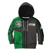 9Heritages 3D Power Rangers SPD Green Uniform Tshirt Hoodie Kids