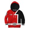 9Heritages 3D Power Rangers SPD Red Tshirt Hoodie Apparel Kids