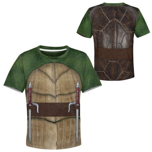 9Heritages 3D Raphael Raph TMNT Cosplay Custom Tshirt Hoodie Apparel Kids