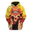 9Heritages 3D Red Fox Tranformation Custom Hoodies Apparel