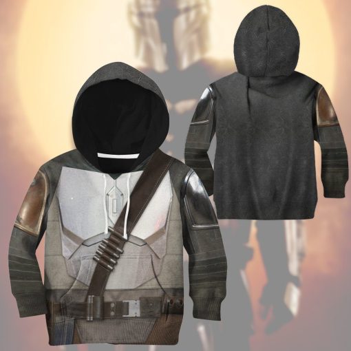 9Heritages 3D Star Wars Beskar Tshirt Hoodie Apparel Kids