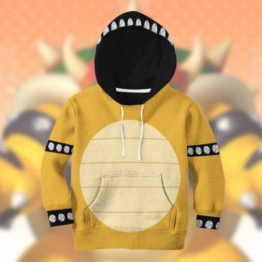 9Heritages 3D Bowser Custom Kid Hoodie