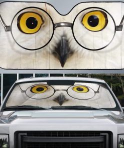 9Heritages 3D Custom Car Auto Sunshade H.P Snowy Owl