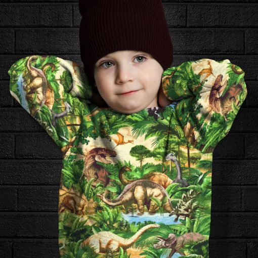 9Heritages 3D Dinosaur Kids Tshirt Hoodie Apparel