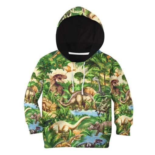 9Heritages 3D Dinosaur Kids Tshirt Hoodie Apparel