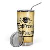 9Heritages 3D Espresso Patronum H.P Custom Name Design Vacuum Insulated Tumbler