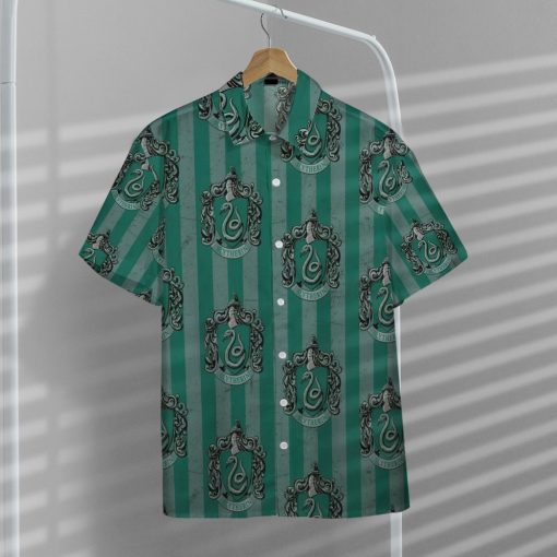 9Heritages 3D H.P Hogwarts Slytherin House Pride Crests Custom Hawaii Shirt