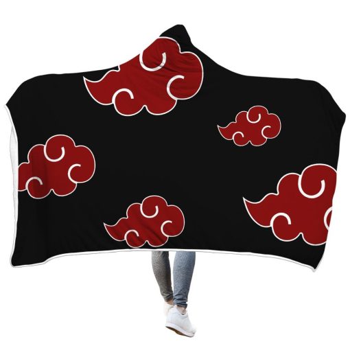 9Heritages 3D Naruto Akatsuki Cloak Custom Hooded Blanket