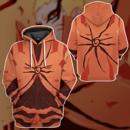 9Heritages 3D Naruto Bryan Mode Custom Tshirt Hoodie Apparel