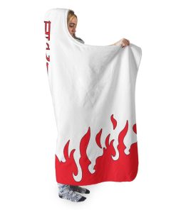 9Heritages 3D Naruto Fouth Hokage Cloak Custom Hooded Blanket