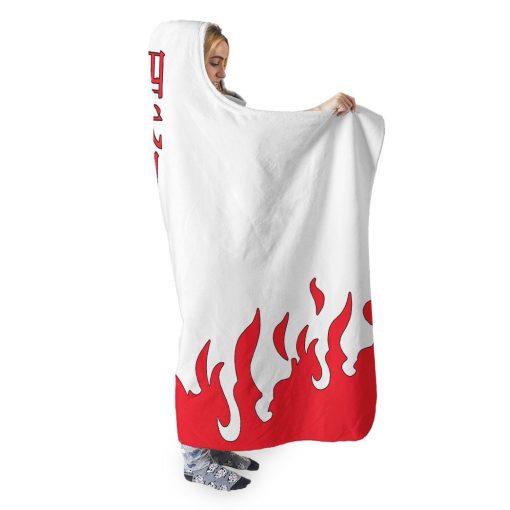 9Heritages 3D Naruto Fouth Hokage Cloak Custom Hooded Blanket