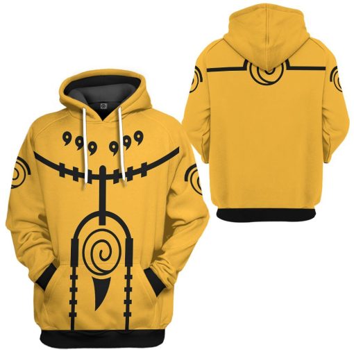 9Heritages 3D Naruto Nine Tails Mode Custom Tshirt Hoodie Apparel