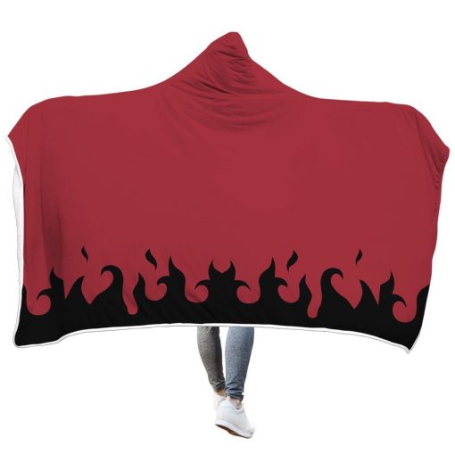 9Heritages 3D Naruto Second Hokage Cloak Custom Hooded Blanket