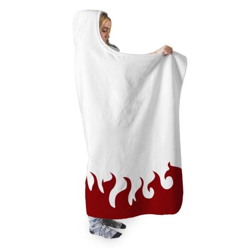 9Heritages 3D Naruto Seventh Hokage Cloak Custom Hooded Blanket
