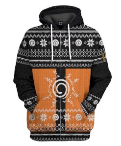 9Heritages 3D Naruto Shippuden Ugly Christmas Sweater Custom Tshirt Hoodie Apparel